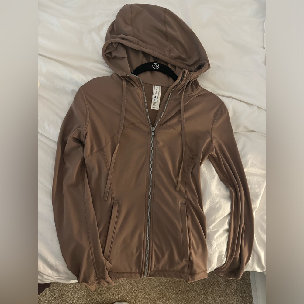 Brown zip up